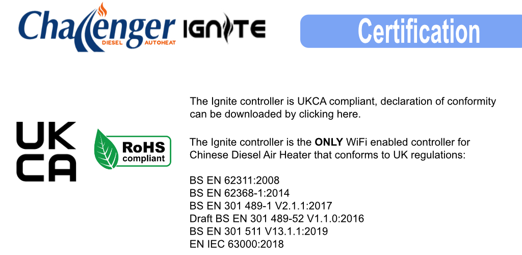 Ignite WiFi Advanced Diesel Heater Controller
